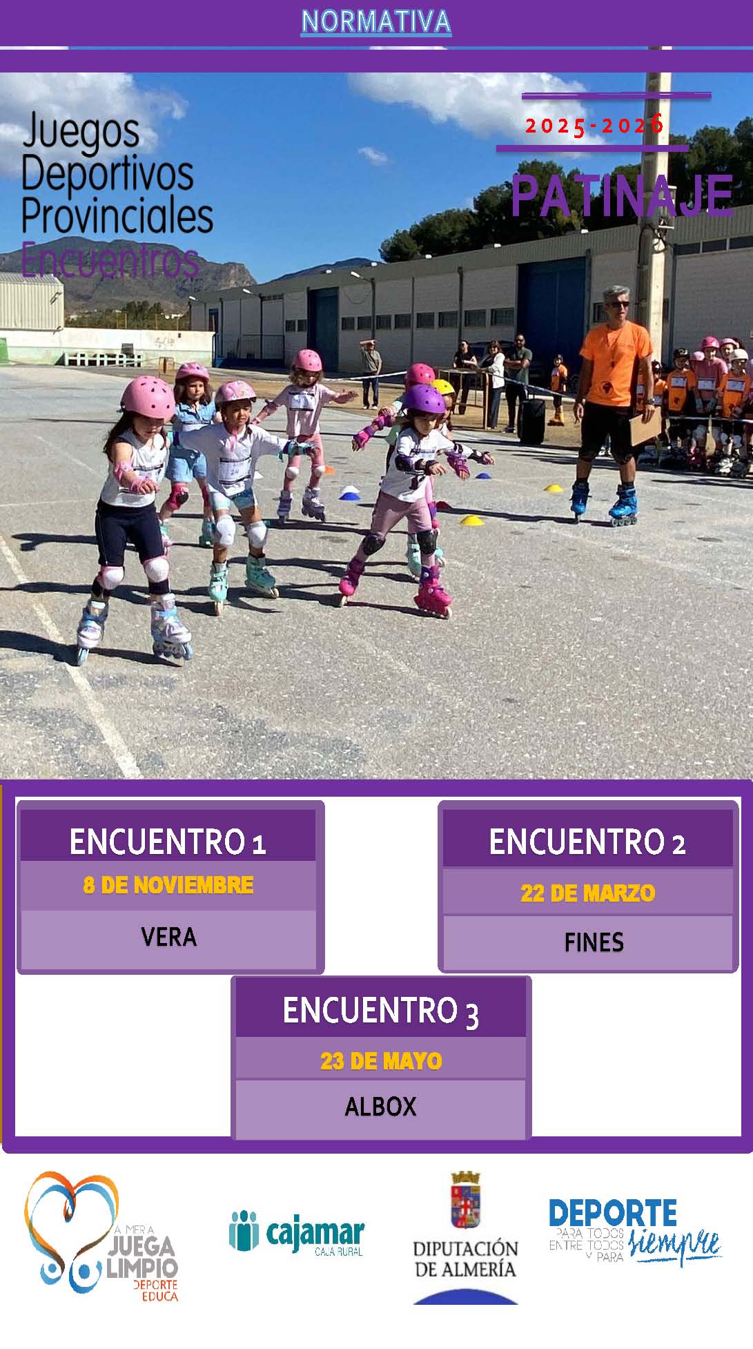 Encuentros Educativos de Promoción del Patinaje. Fines 22-03-26